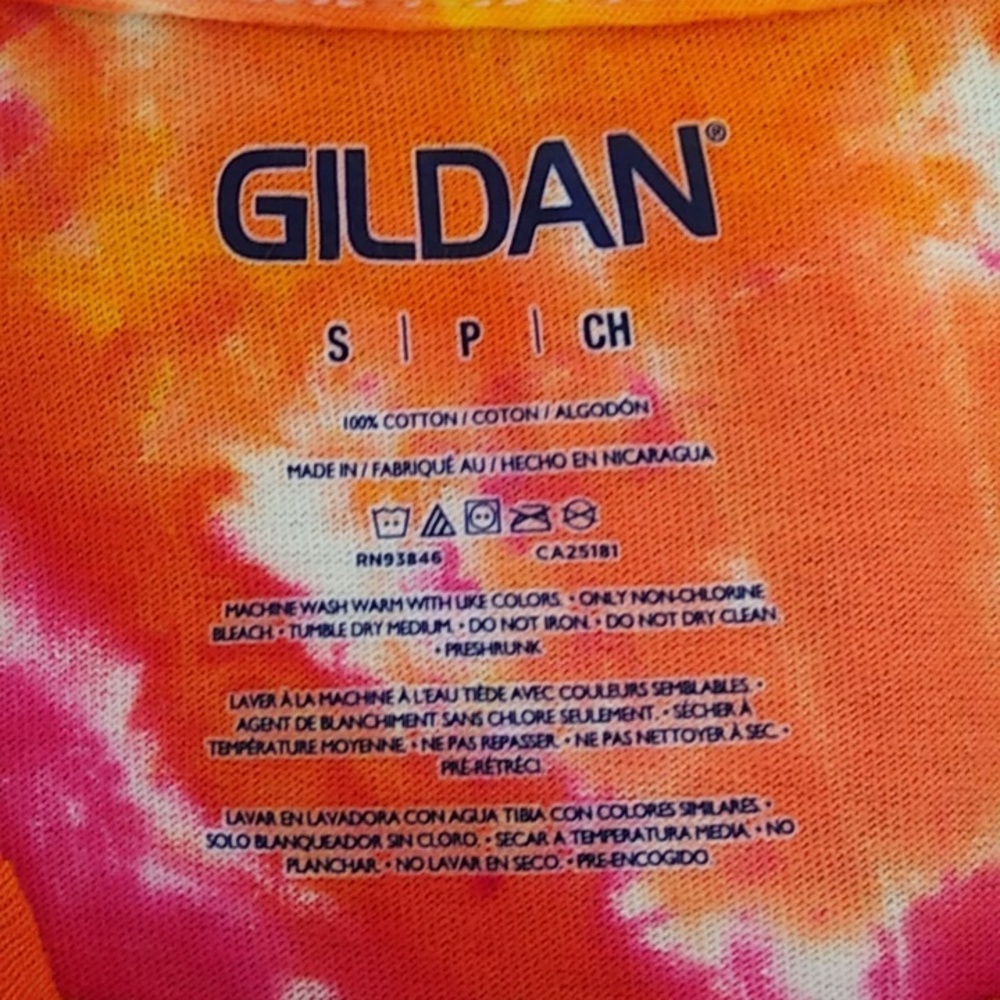 New Small Vibrant Tie Dye T-Shirt - Picture 4 of 4